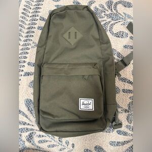 NWOT Herschel Supply Company Forest Green One Shoulder Backpack